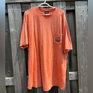 Orange Harley Davidson tee
